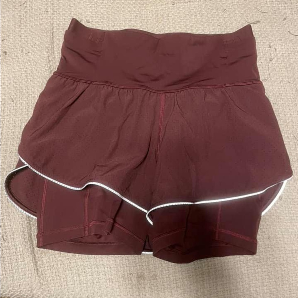 Lululemon Fast & Free 2 in 1 Elite Shorts